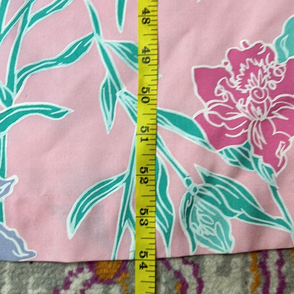 Lilly Pulitzer Vintage White Label 100% Silk Floral Maxi Dress NWOT Size 10 - Picture 9 of 9